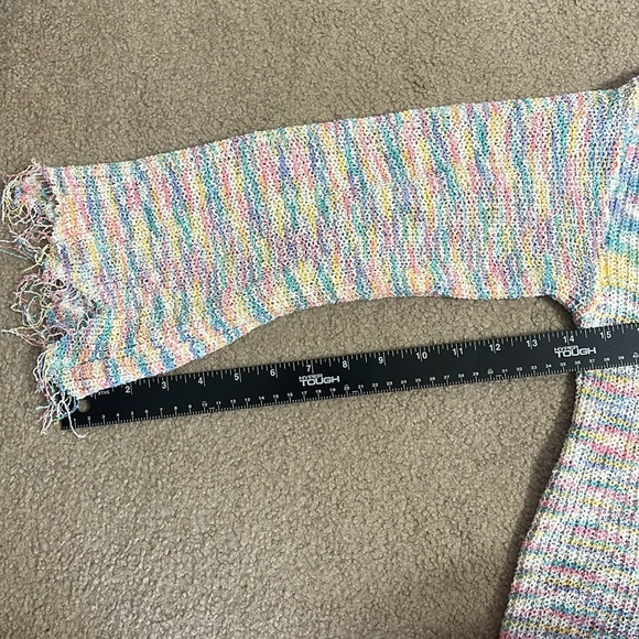POL multi colored ribbon style sweater sz Small - Picture 6 of 9